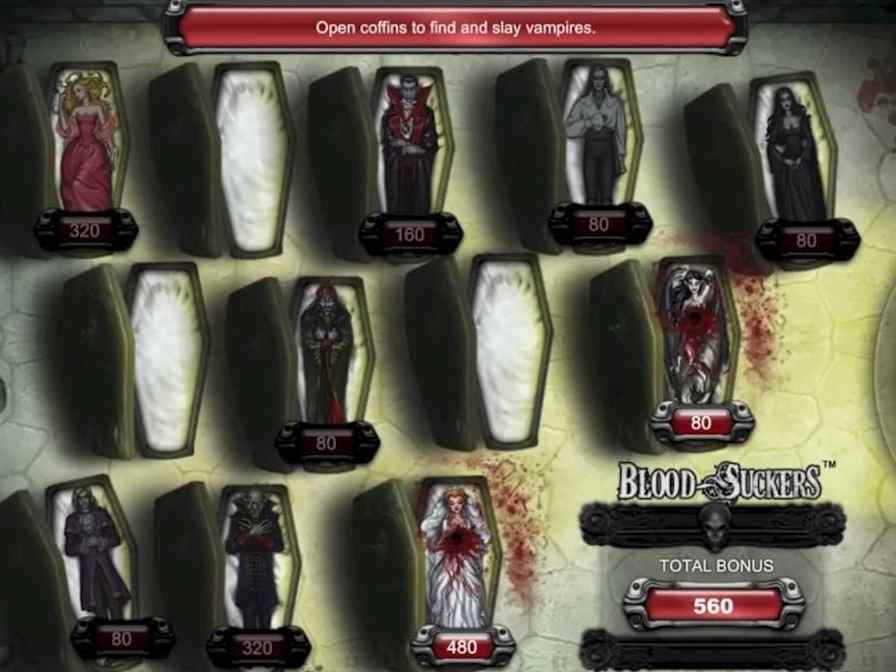 Бонус-игра слота Кровососы Бонусная игра автомата Blood Suckers